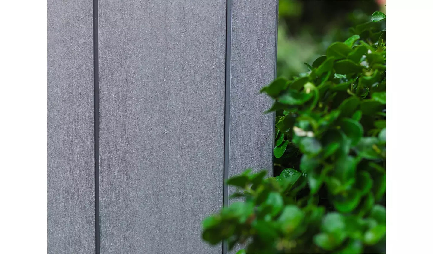 Outdoor Garden Shed 9ft x 7ft Plastic Double Door Grey