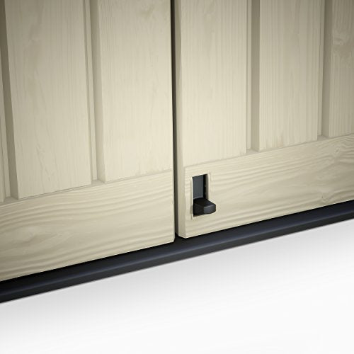 Outdoor Garden Storage Shed 1200L Polypropylene Taupe Beige