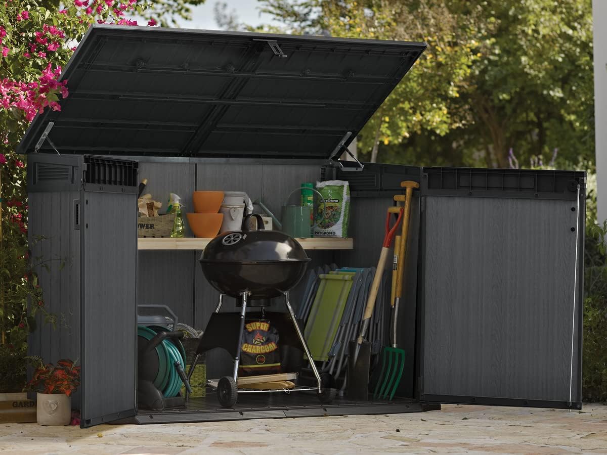 Outdoor Storage Chest 2020L Polypropylene with Metal Frame