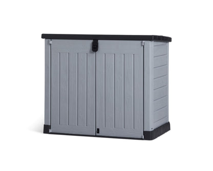 Outdoor Garden Storage Shed Polypropylene Grey Weather Resistant