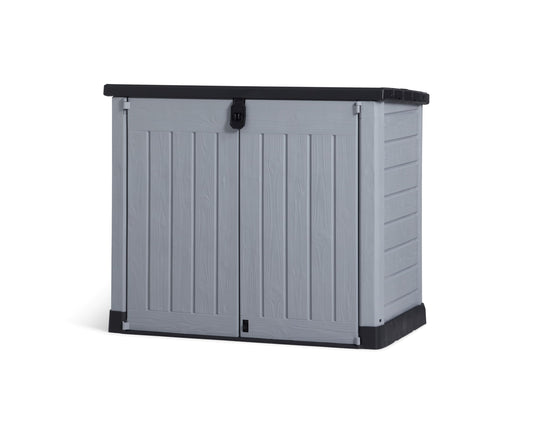 Outdoor Garden Storage Shed Polypropylene Grey Weather Resistant