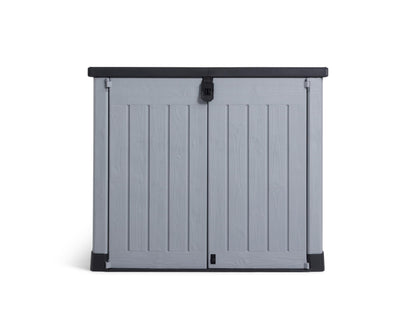 Outdoor Garden Storage Shed Polypropylene Grey Weather Resistant