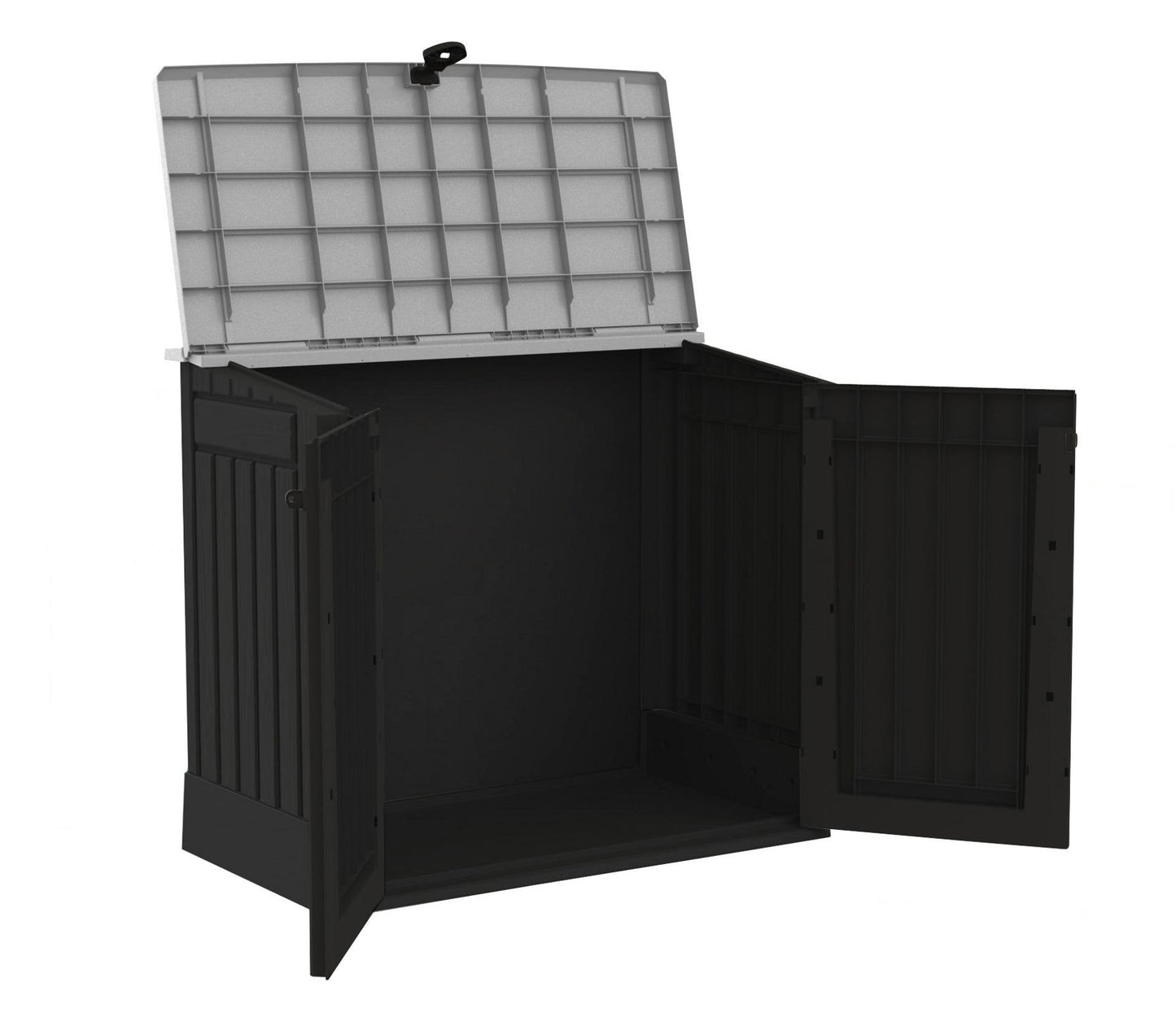 Outdoor Garden Storage Shed 845L Black and Grey