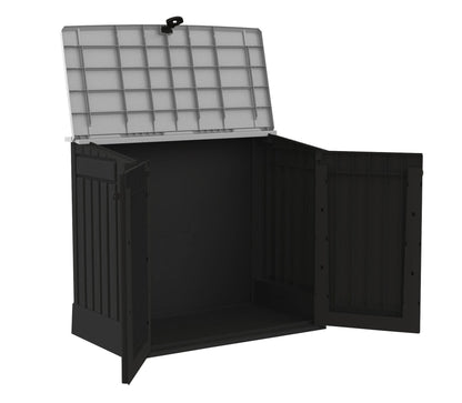 Outdoor Garden Storage Shed 845L Black and Grey