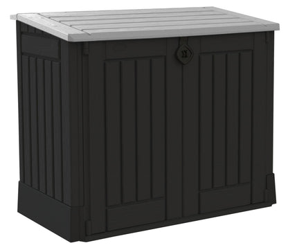 Outdoor Garden Storage Shed 845L Black and Grey