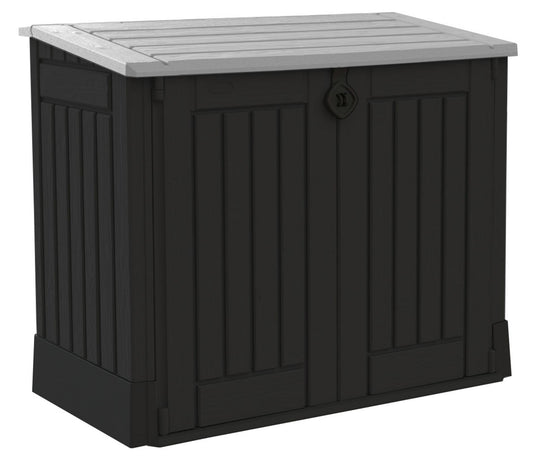 Outdoor Garden Storage Shed 845L Black and Grey