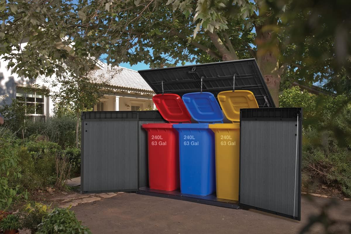 Outdoor Storage Chest 2020L Polypropylene with Metal Frame
