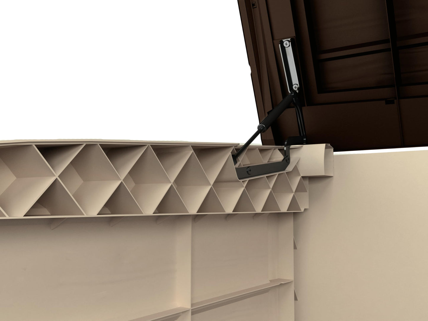 Outdoor Garden Storage Shed 1200L, 145.5 x 82 x 125 cm, Beige and Brown