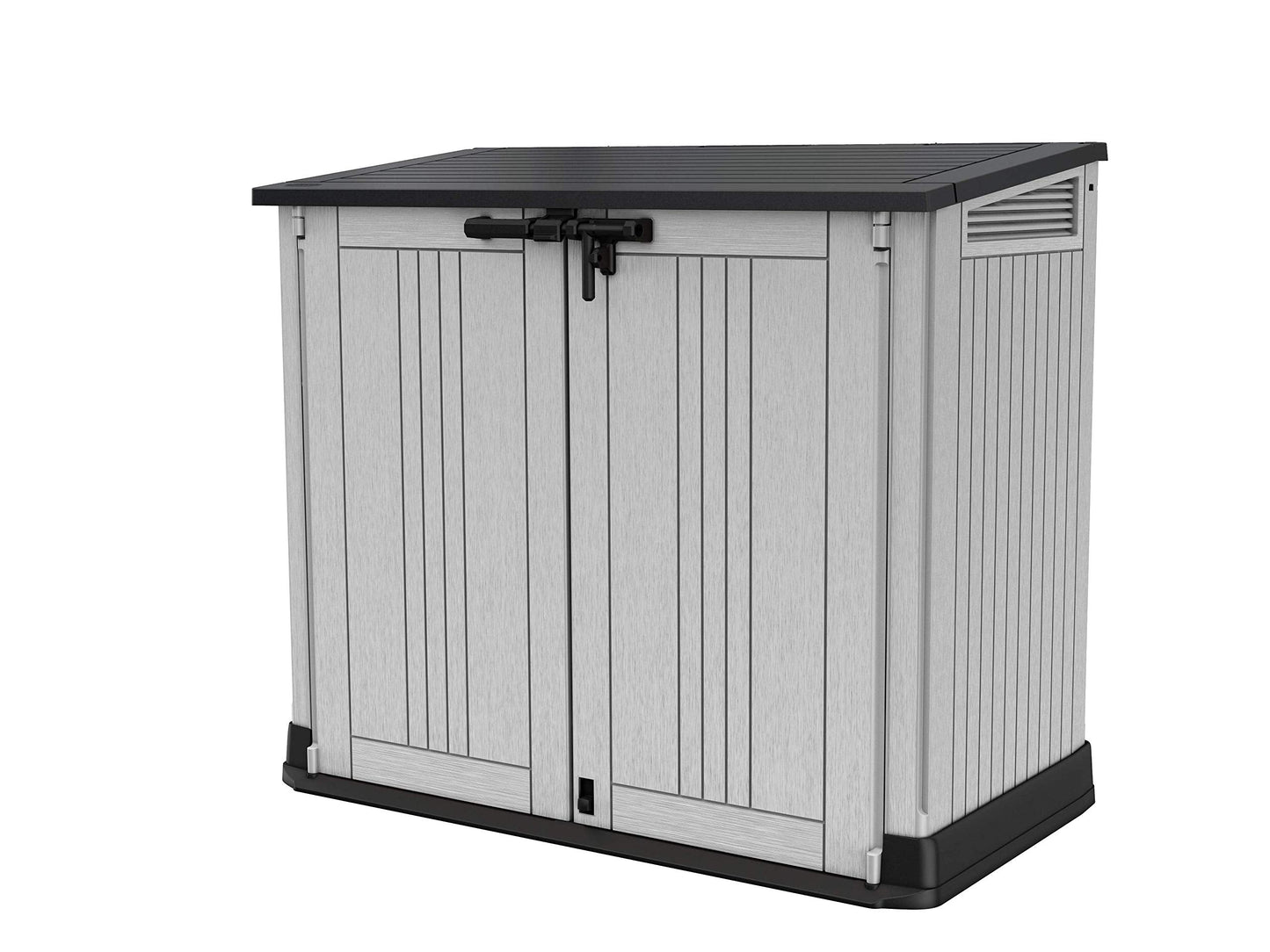 Outdoor Garden Storage Shed 880L Light Grey Dark Grey Lid