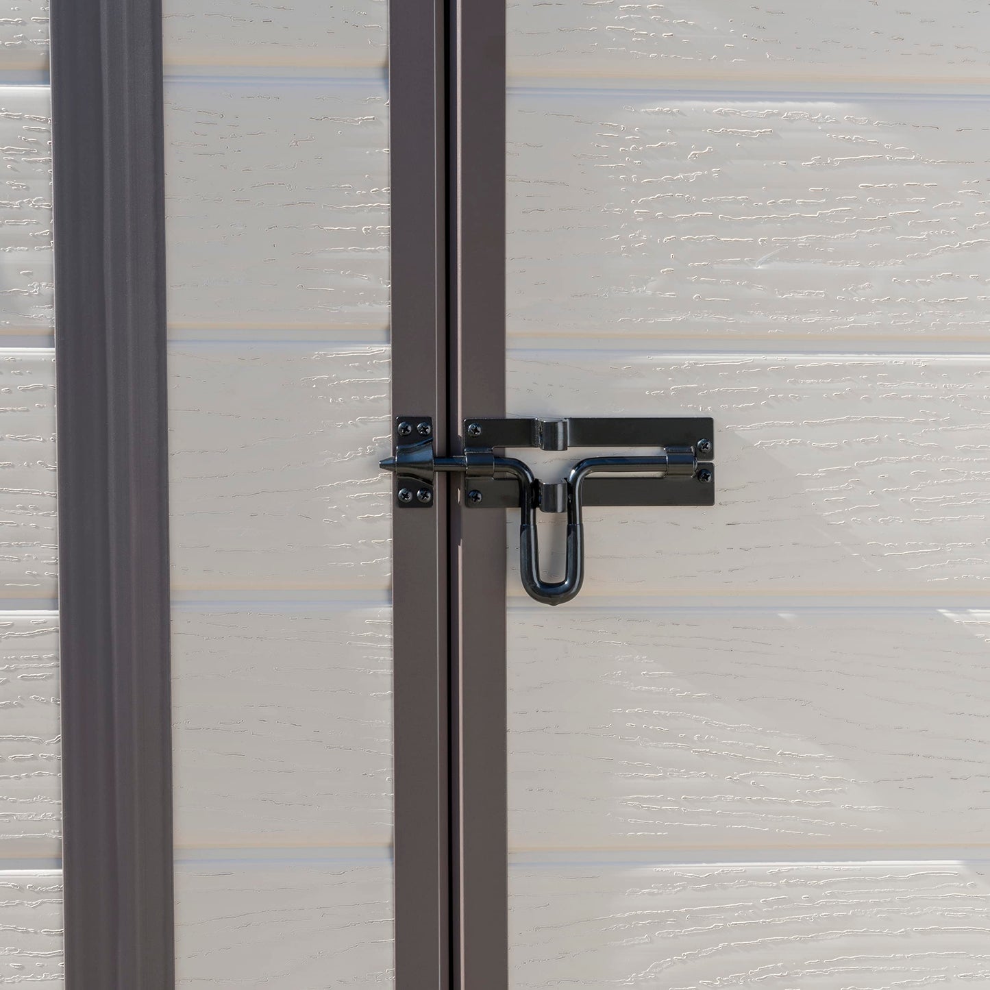 Outdoor Garden Shed 4ft Plastic Single Door Beige