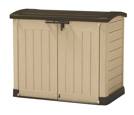 Outdoor Garden Storage Shed 1200L Polypropylene Taupe Beige