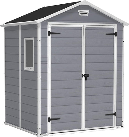 Outdoor Garden Shed 5ft Resin Double Door