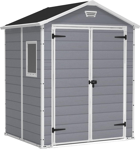 Outdoor Garden Shed 5ft Resin Double Door