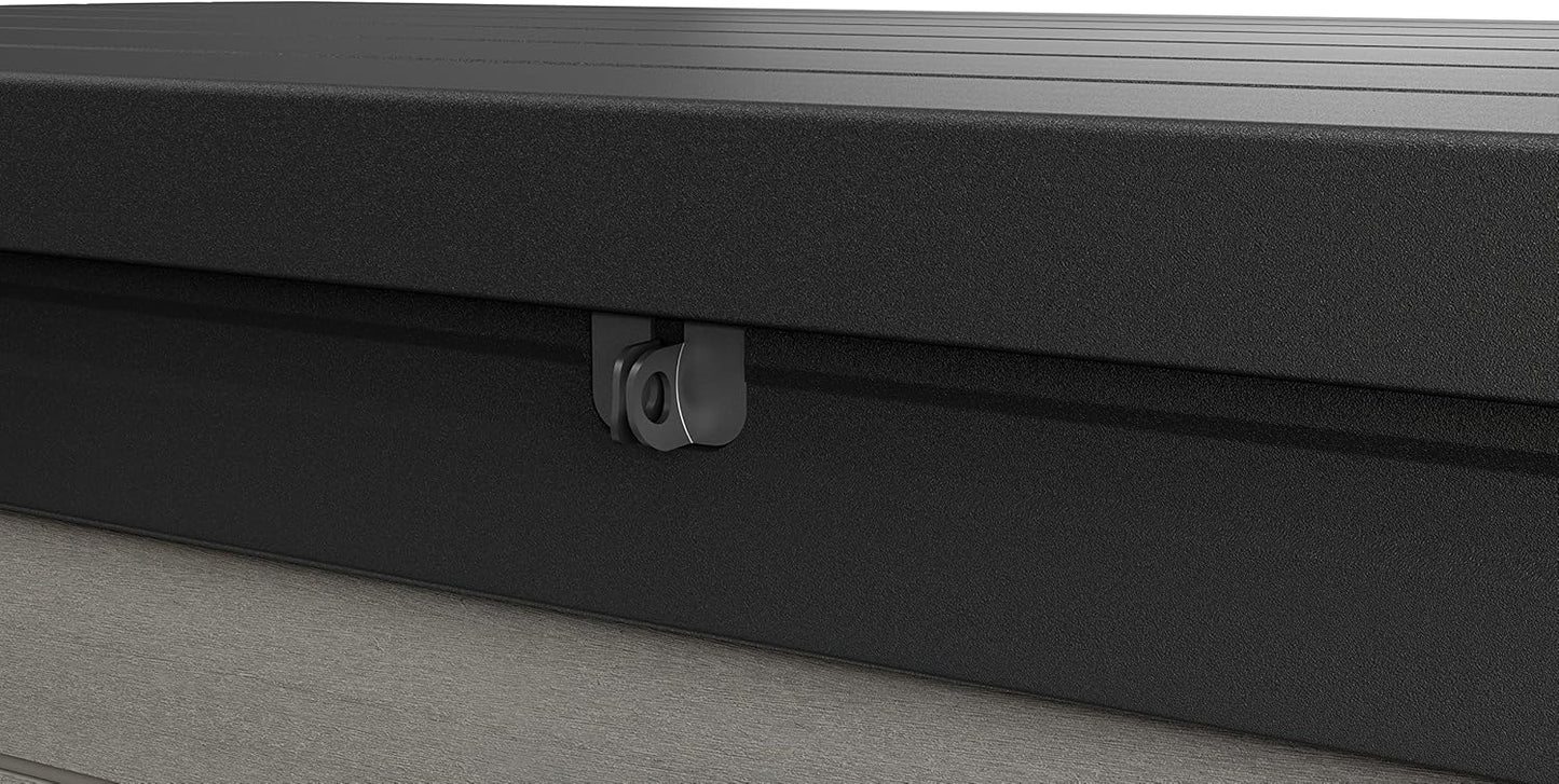 Outdoor Cushion Storage Box 380L Double-Wall Lockable Design