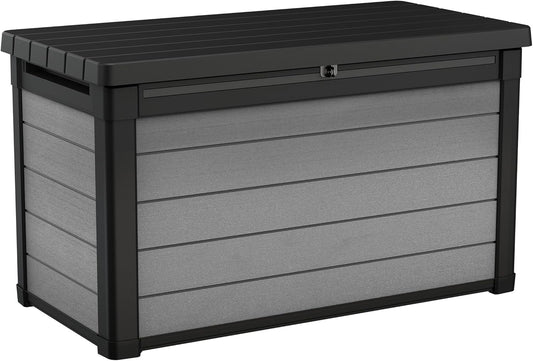 Outdoor Cushion Storage Box 380L Double-Wall Lockable Design