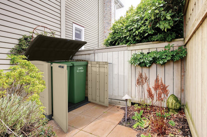 Outdoor Garden Storage Shed 1200L Polypropylene Taupe Beige