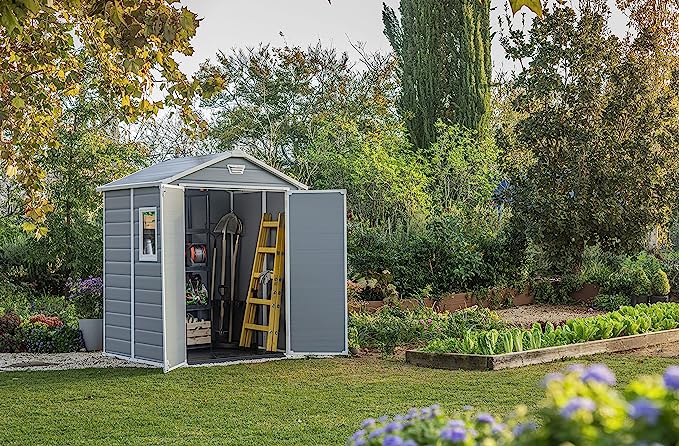 Outdoor Garden Shed 5ft Resin Double Door