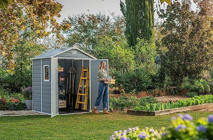 Outdoor Garden Shed 5ft Resin Double Door